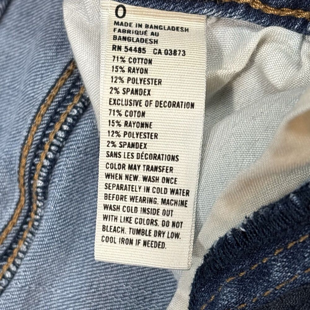 American Eagle Size 0 Girls Jeans Hi-Rise Jegging Crop Super Stretch Blue - Picture 12 of 13